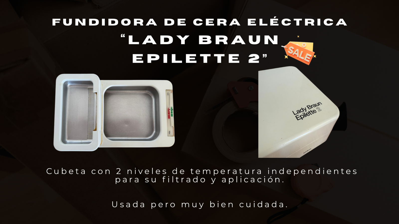 Fundidora de cera eléctrica “LADY BRAUN EPILETTE 2”