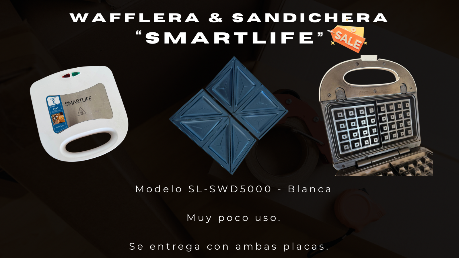 Wafflera y sandwichera “SMARTLIFE”