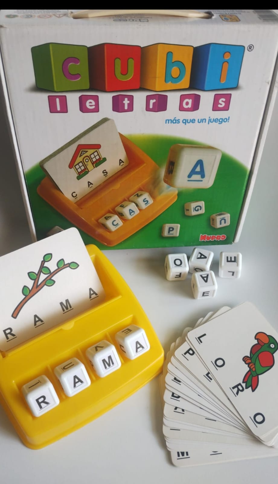 JUEGO DE MESA DIDÁCTICO "CUBI LETRAS"