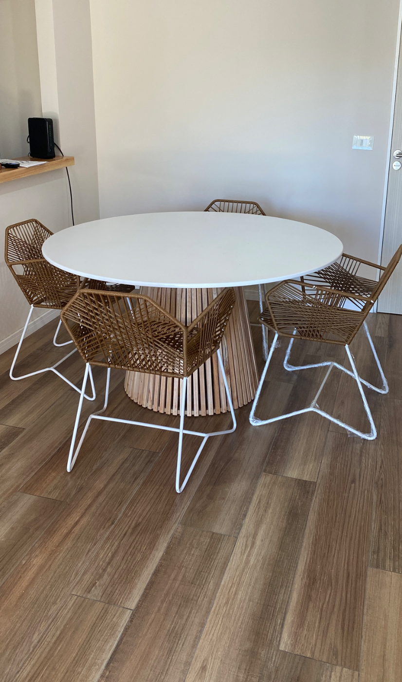 Juego de comedor redondo - estilo moderno escandinavo