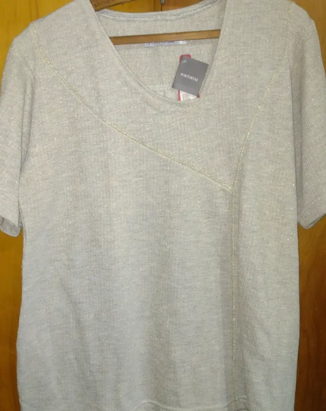 Remera tipo tejida