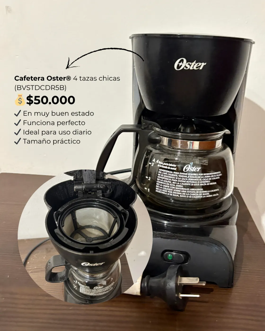 Cafetera Oster Chica