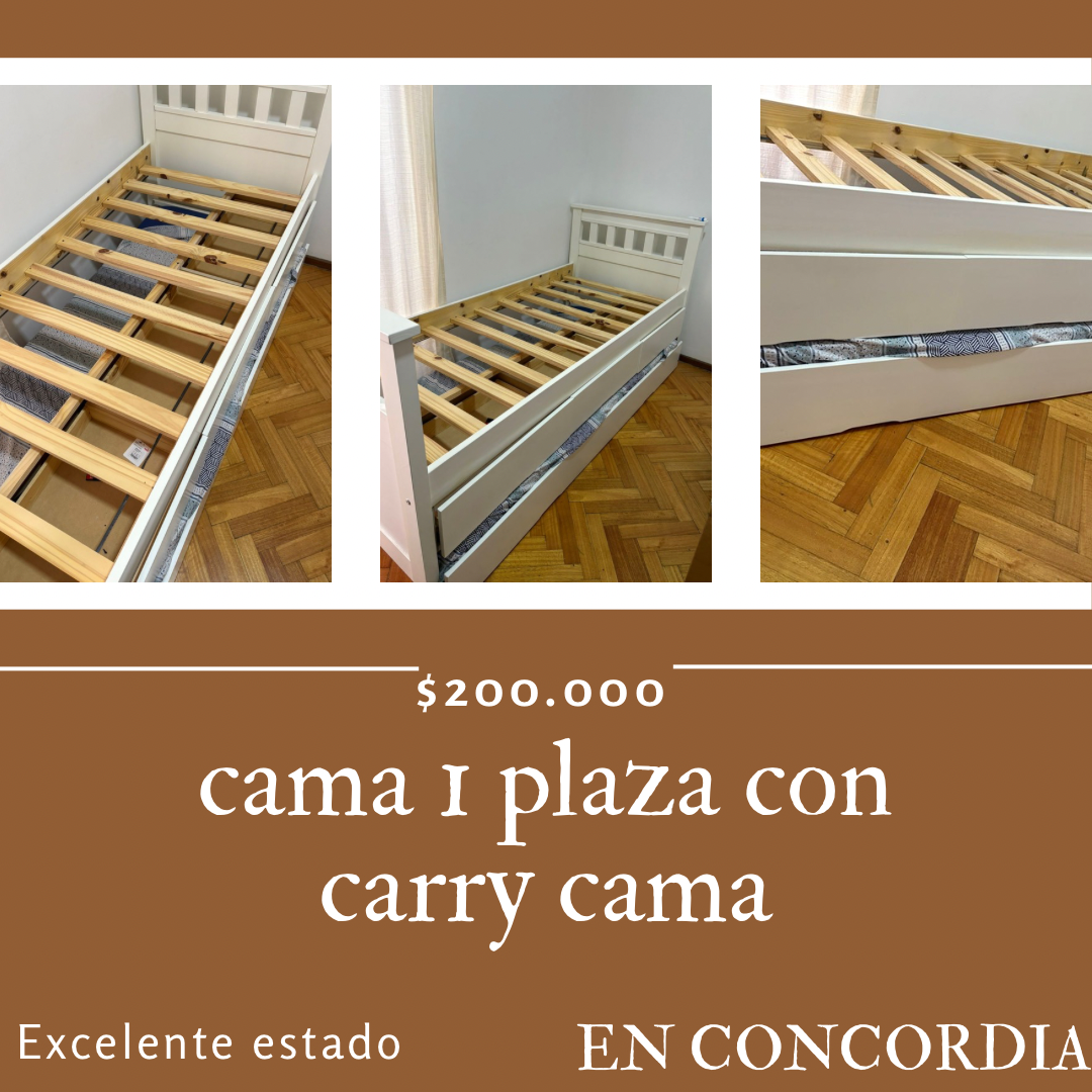 Carry cama (2 camas y 3 cajones)