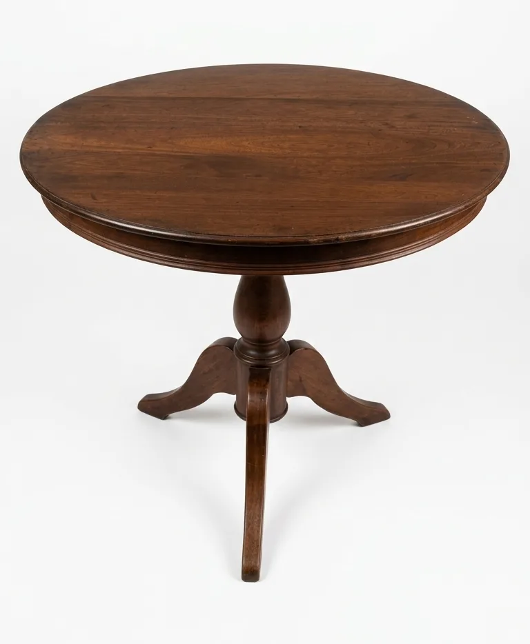 Mesa Redonda Plegable Estilo Clásico - 1,20m Diámetro