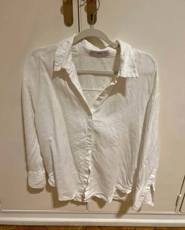 Camisa lino Mango