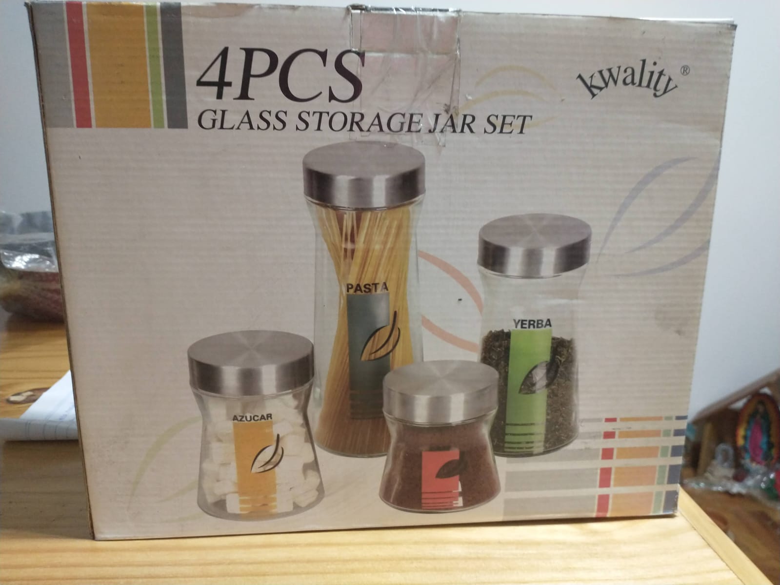 Set de contenedores de vidrio 