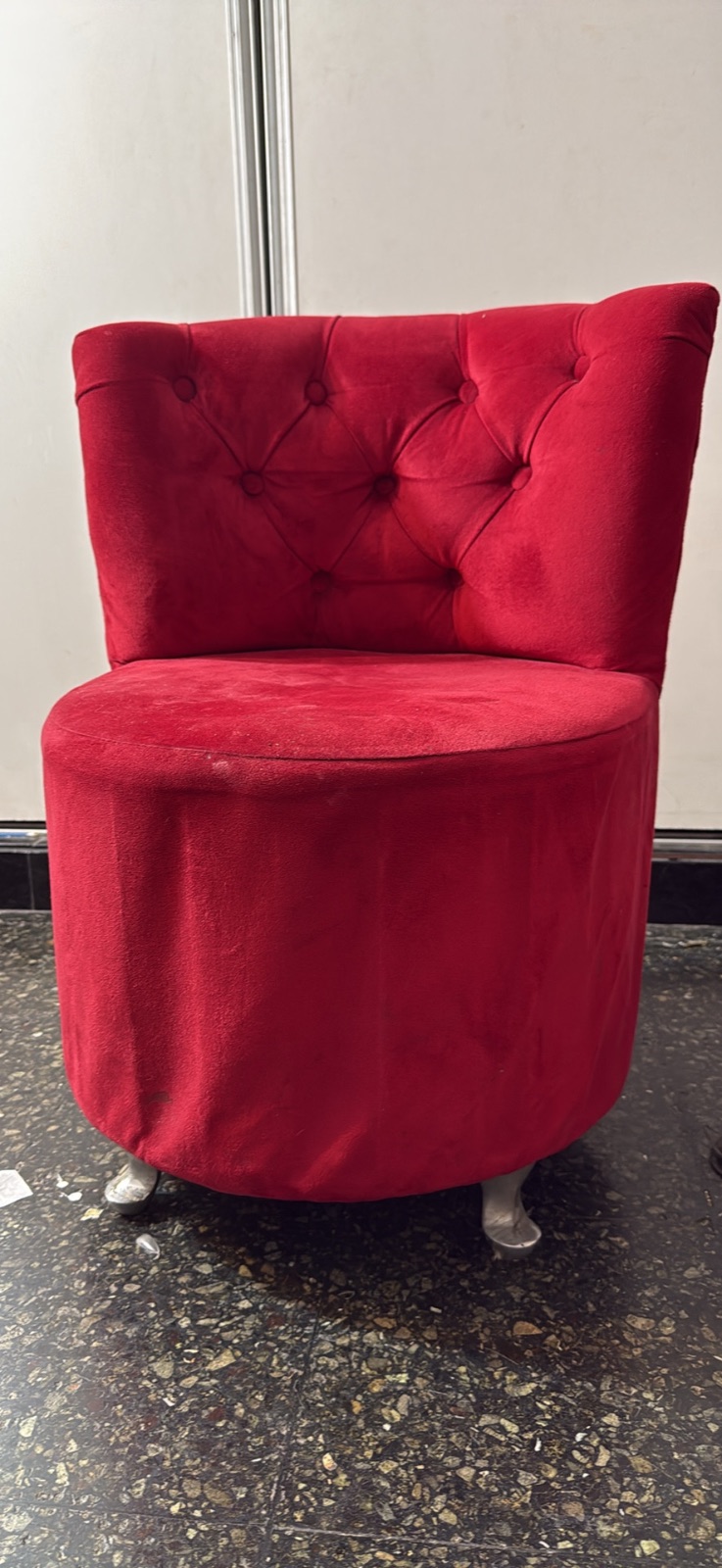 Sillón puff con respaldo 