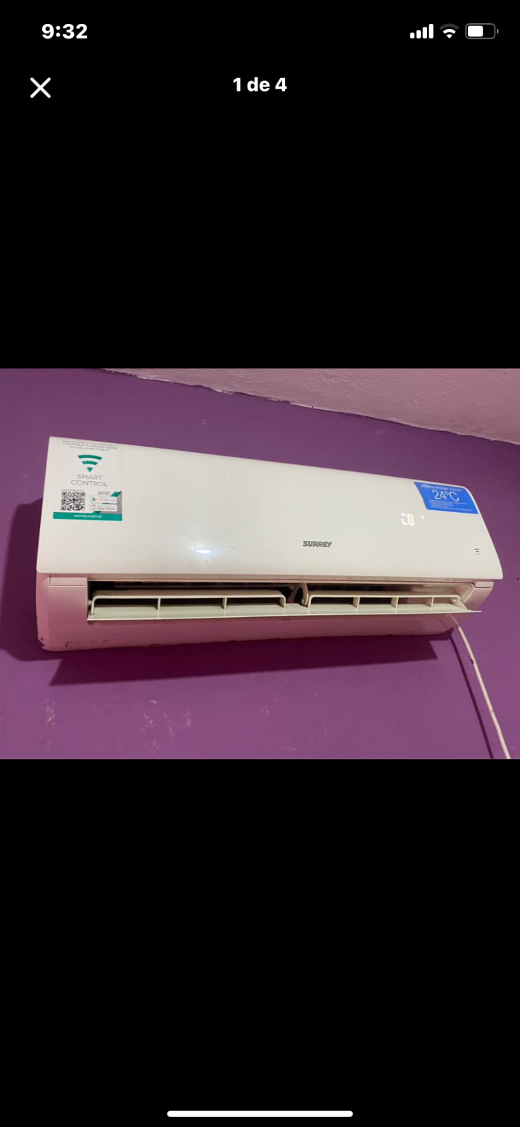 Aire acondicionado surrey 3500w