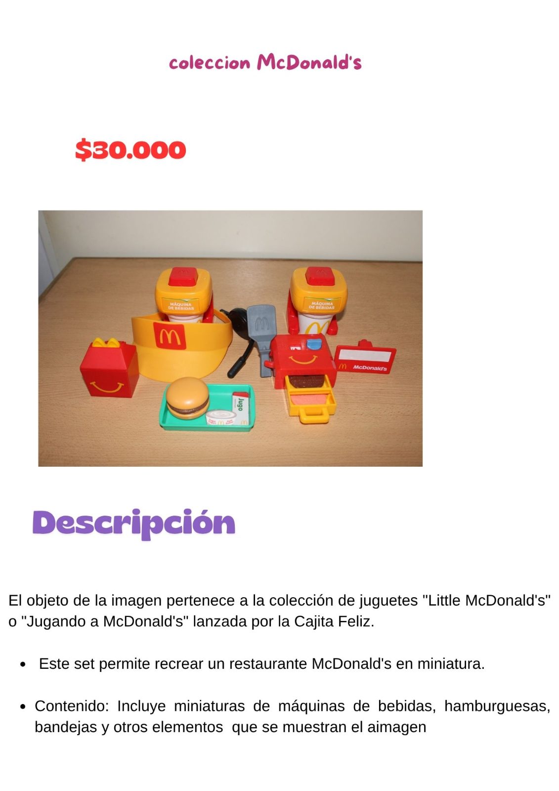 coleccion McDonald's