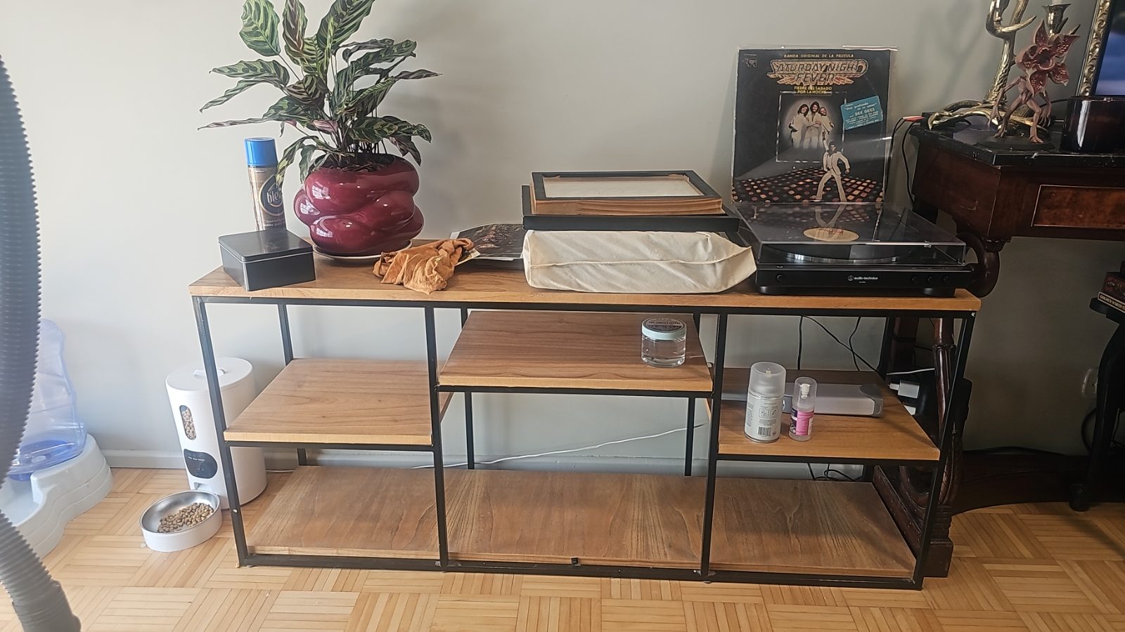 Aparador/rack TV mesa arrime paraíso y hierro