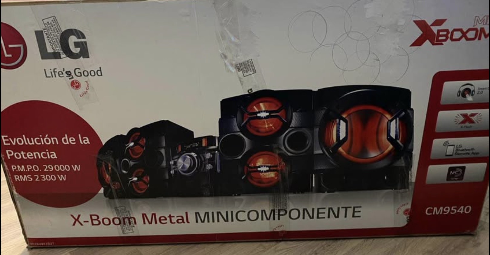 EQUIPO DE SONIDO LG XBooM 3500 W RMS 39000 W PMPO