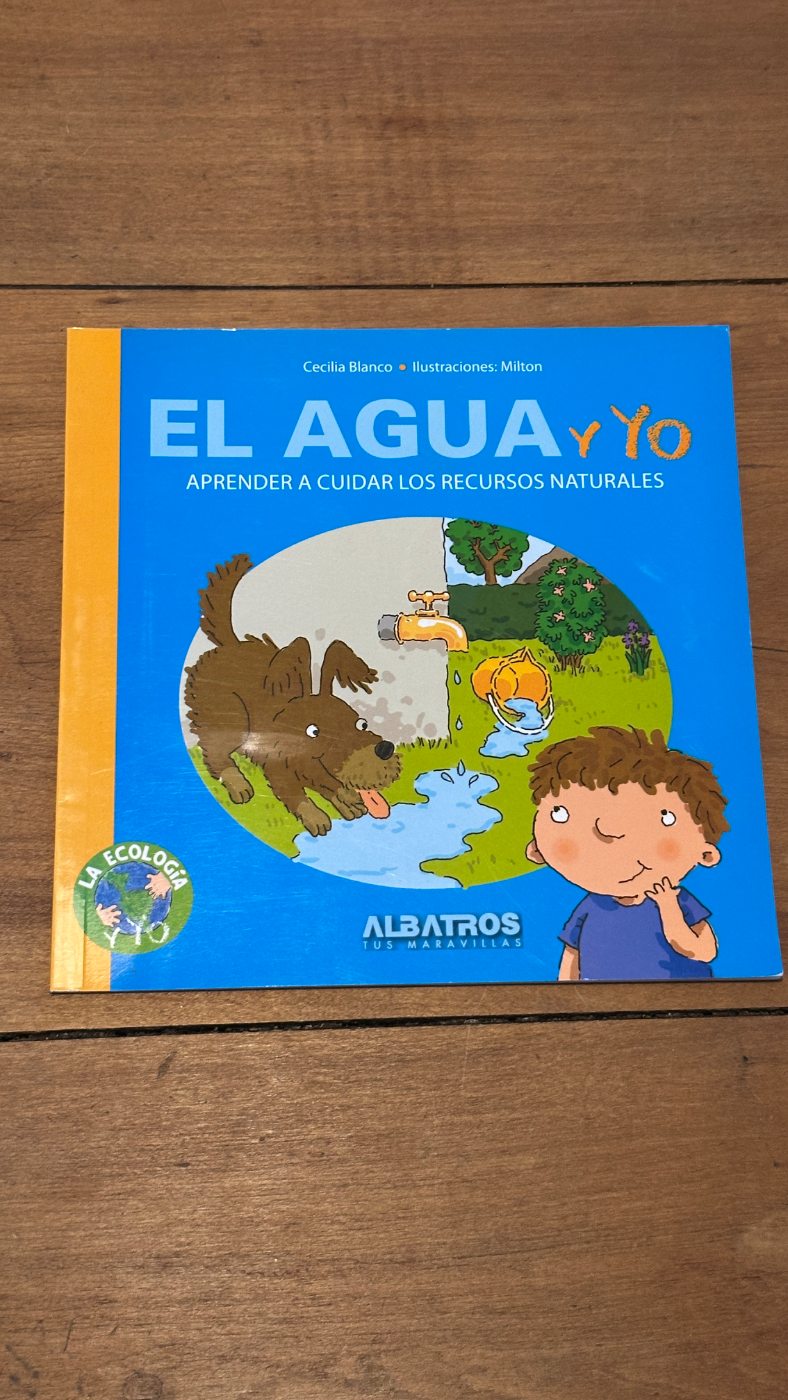 libro infantil “El Agua y Yo – Aprender a cuidar los recursos naturales”.