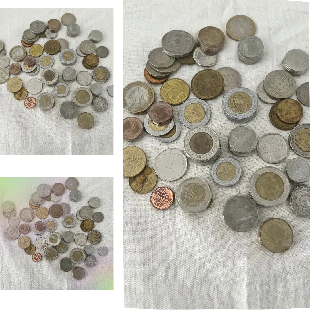 Lote Monedas Extranjeras Varias (480 gramos)